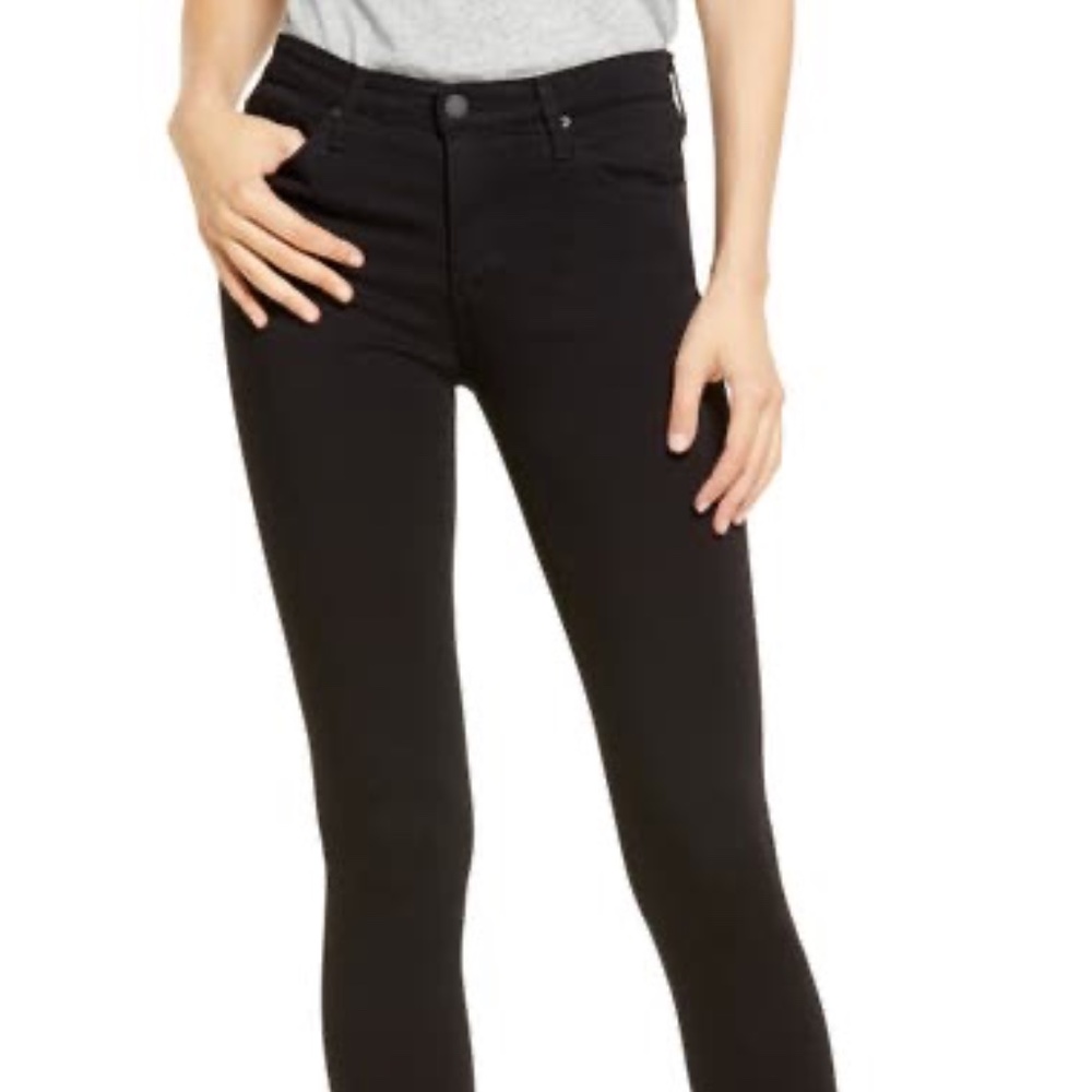AG 'The Legging' Ankle Super Skinny Jeans (Super Black)